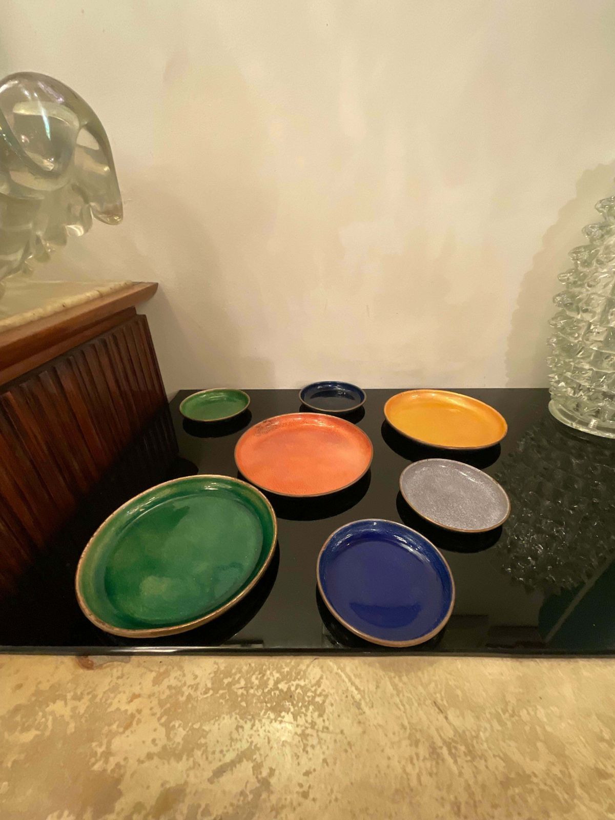 photo vinterior Paolo De Poli   N 7 Signed Enamels On Copper   Made In Italy