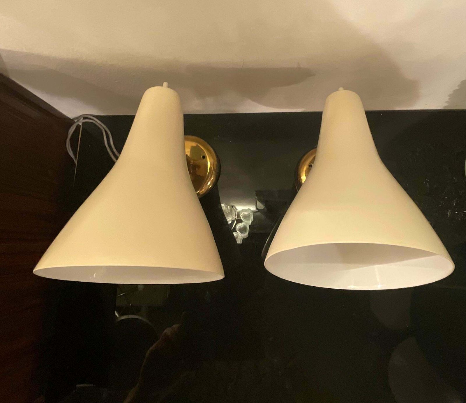 photo vintage Stilnovo  . Pair Of 1950s Wall Sconces   Made In Italy