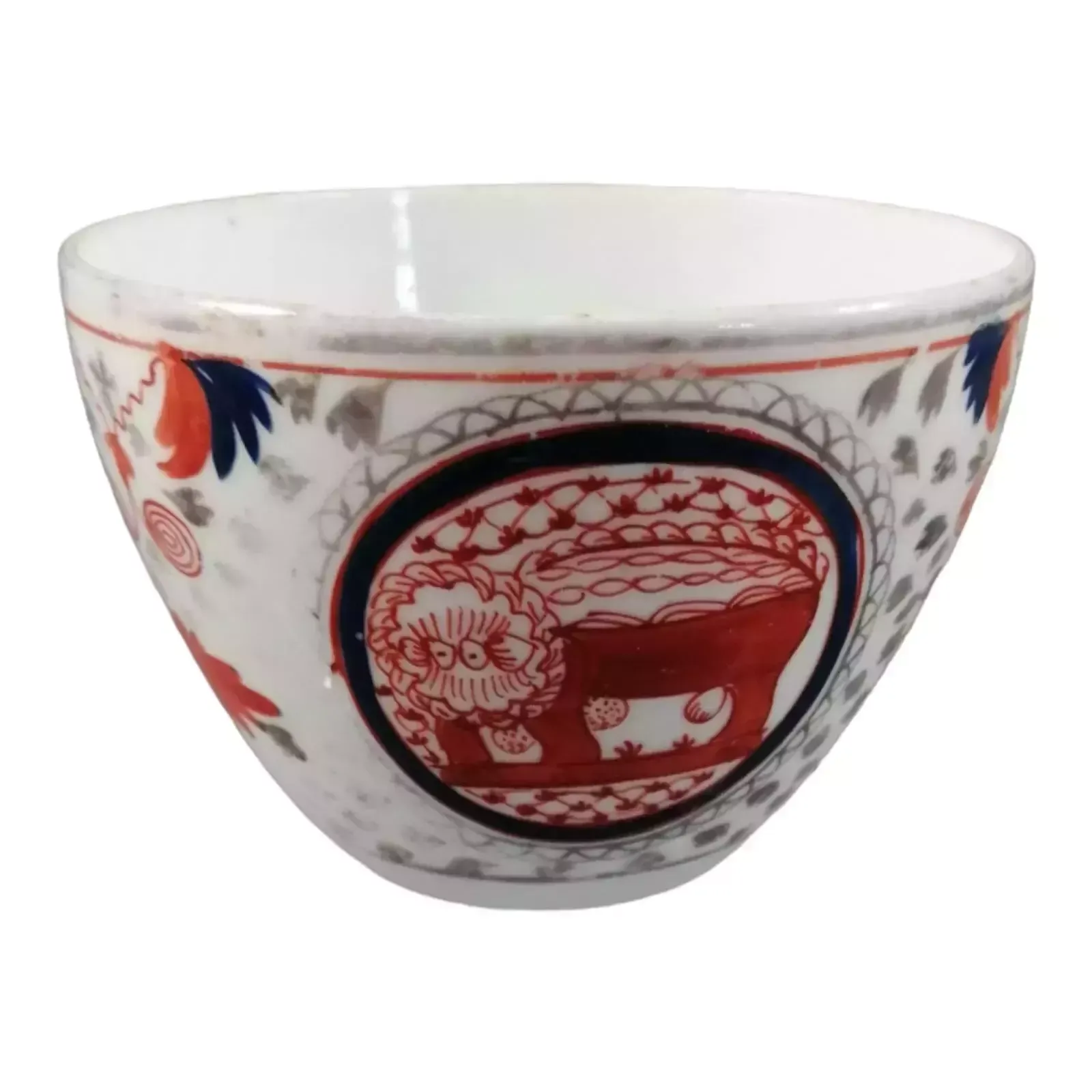 Home Decor Rare Pattern Crazy Cow, Silver Lustre Teacup And Saucer photo