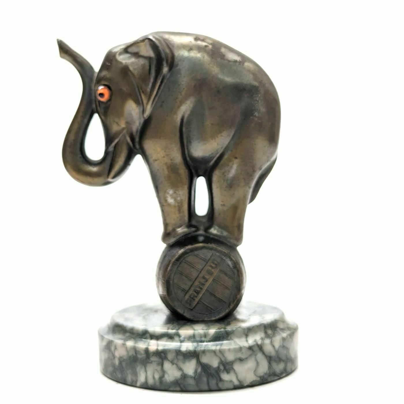 1930 Radiator Cap With Elephant Brand Franjou photo furniture