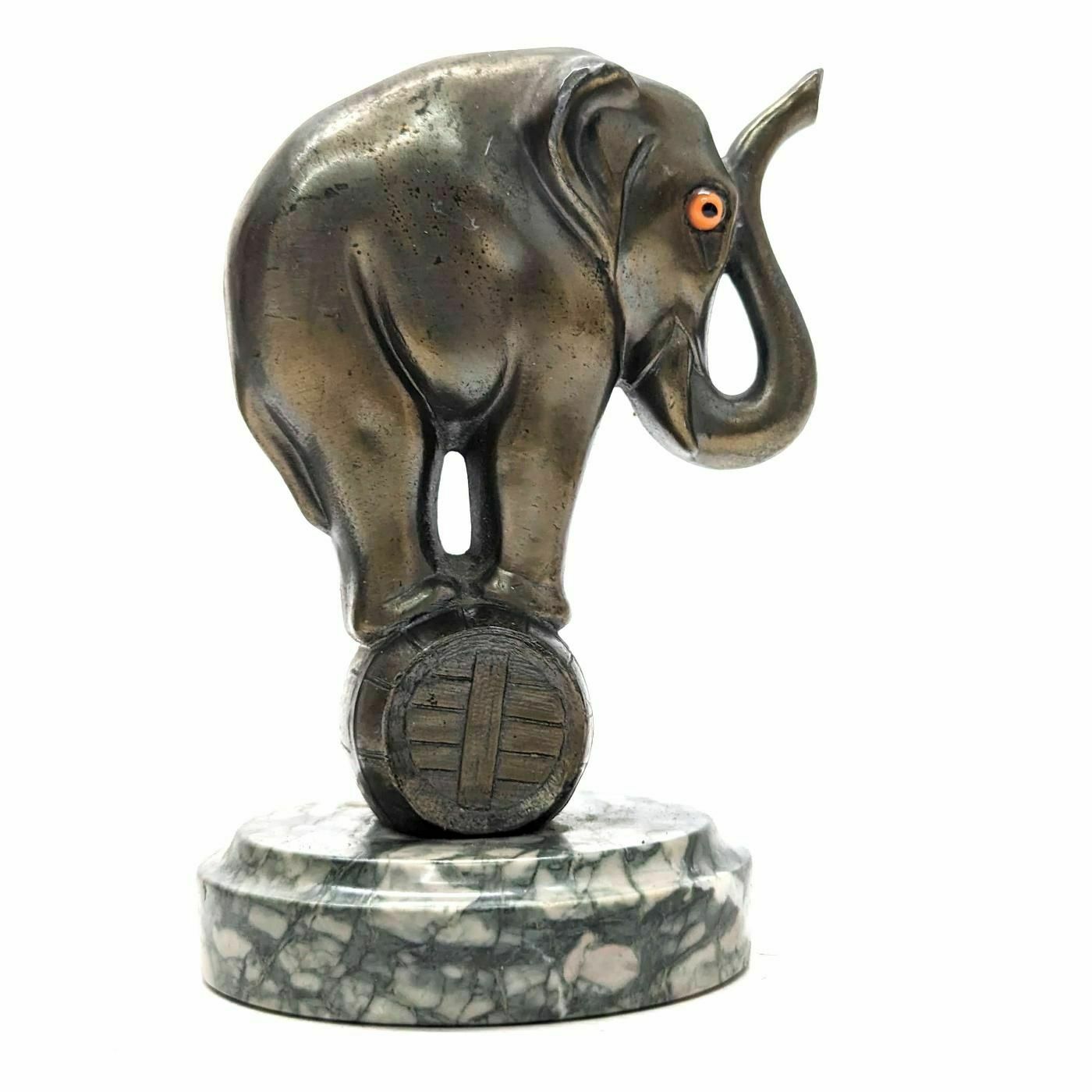 1930 Radiator Cap With Elephant Brand Franjou photo Art