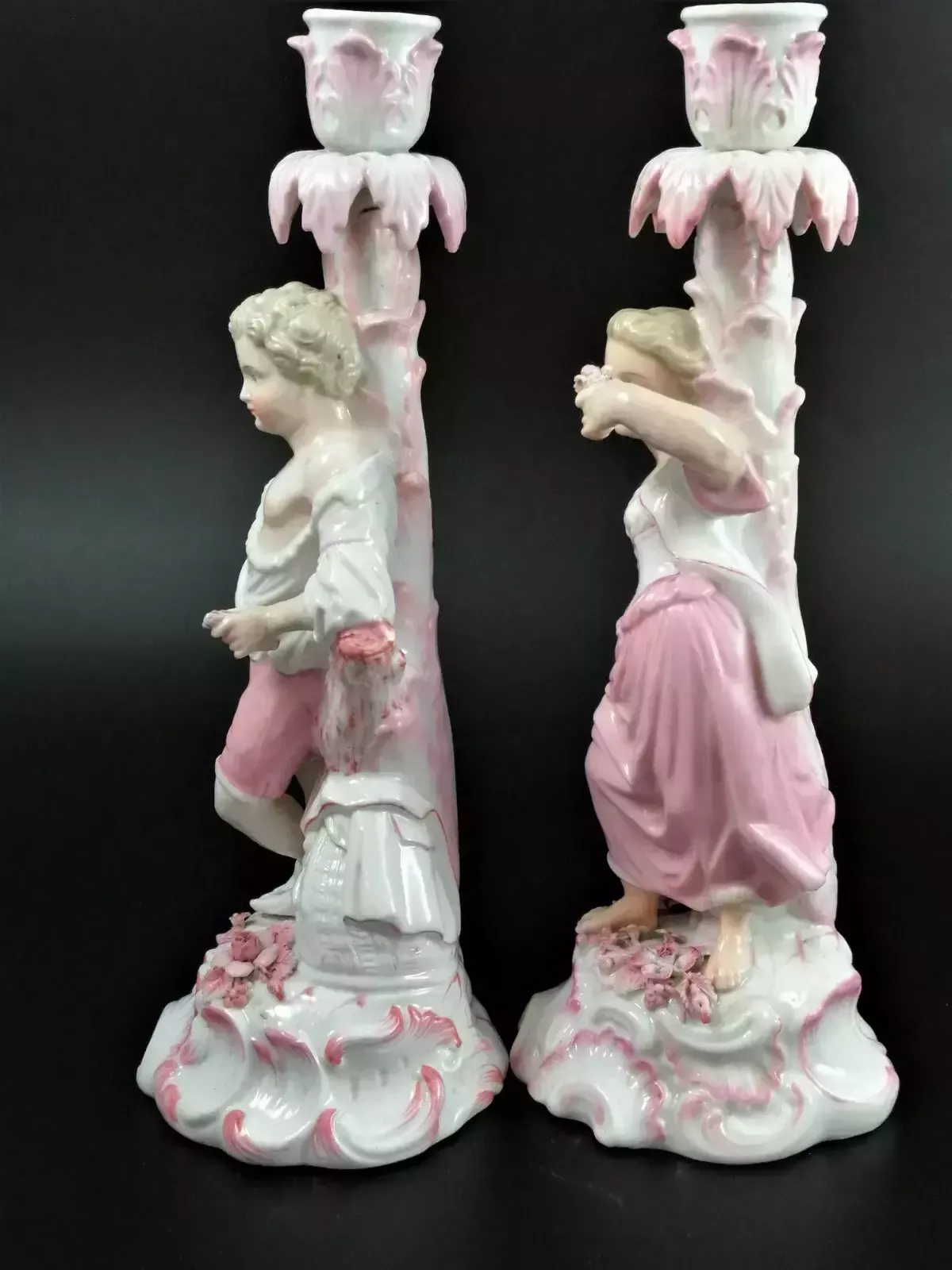 Antique Pair Of Porcelain Candelabrum , Mark Of Joseph Gaspard Robert,C.18 Th photo furniture