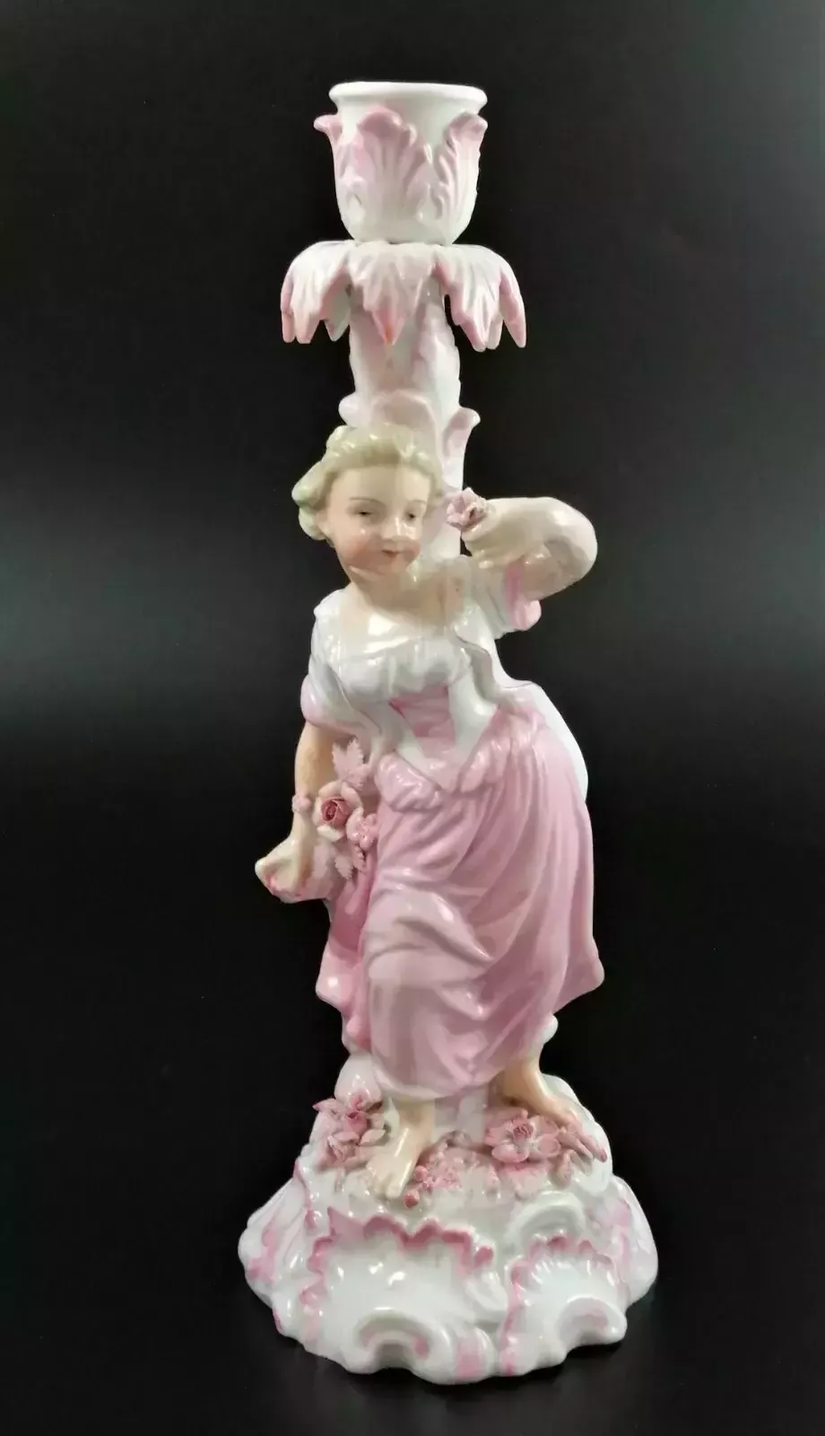 Antique Pair Of Porcelain Candelabrum , Mark Of Joseph Gaspard Robert,C.18 Th photo buy