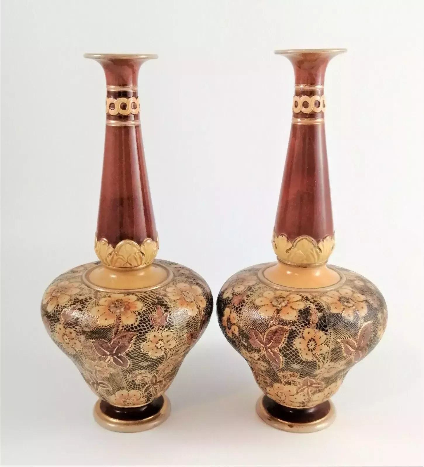 Late 19th Century Royal Doulton Slater's Patent Vase,Set Of 2 photo buy