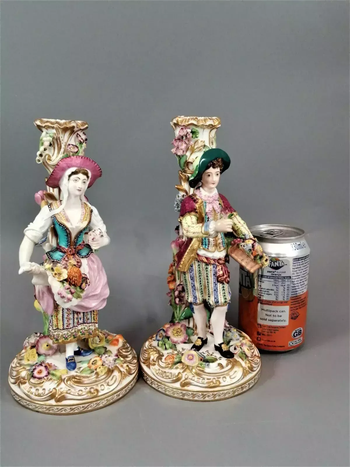 photo furniture A Beautiful And Rare Pair Of Minton Porcelain Figural Candlesticks ,C.1835