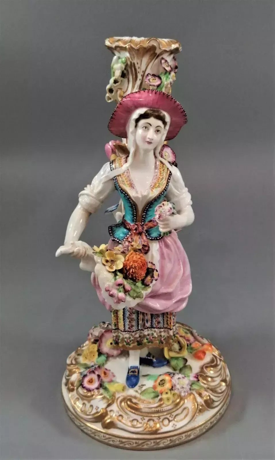 photo buy A Beautiful And Rare Pair Of Minton Porcelain Figural Candlesticks ,C.1835