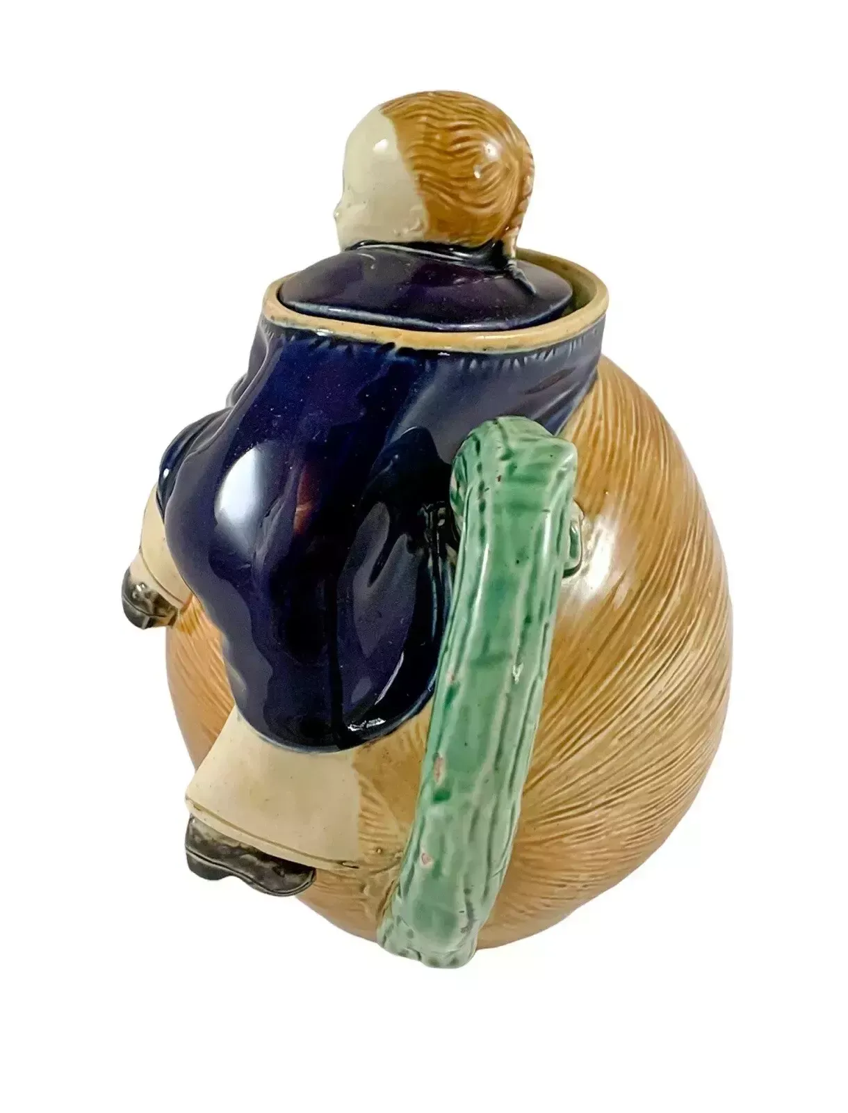 Antique Joseph Holdcroft Majolica Teapot Chinese Boy On A Melon,с.1870.Very Rare photo Home Decor