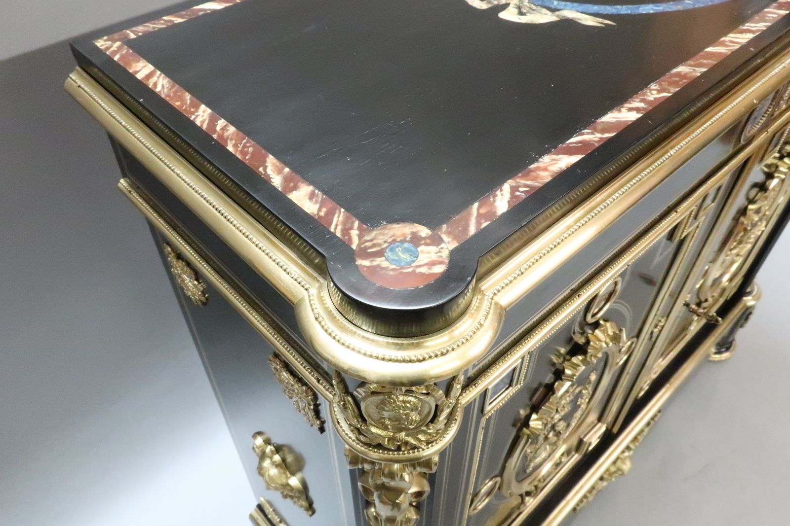 French Louis Philippe Ebonised And Inlaid Cabinet Attributed To Monbro photo 32000.0