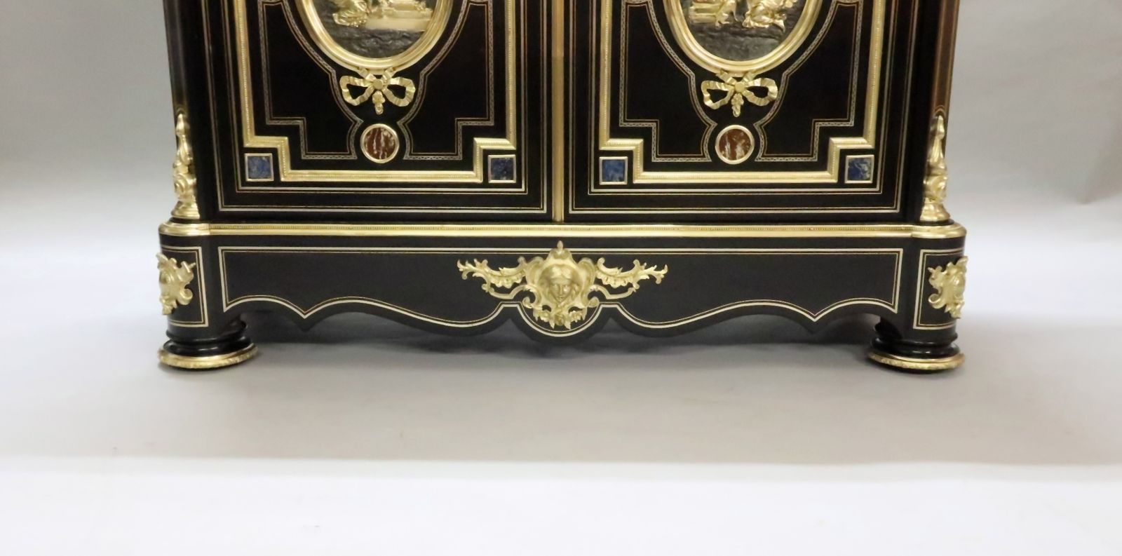 photo buy French Louis Philippe Ebonised And Inlaid Cabinet Attributed To Monbro
