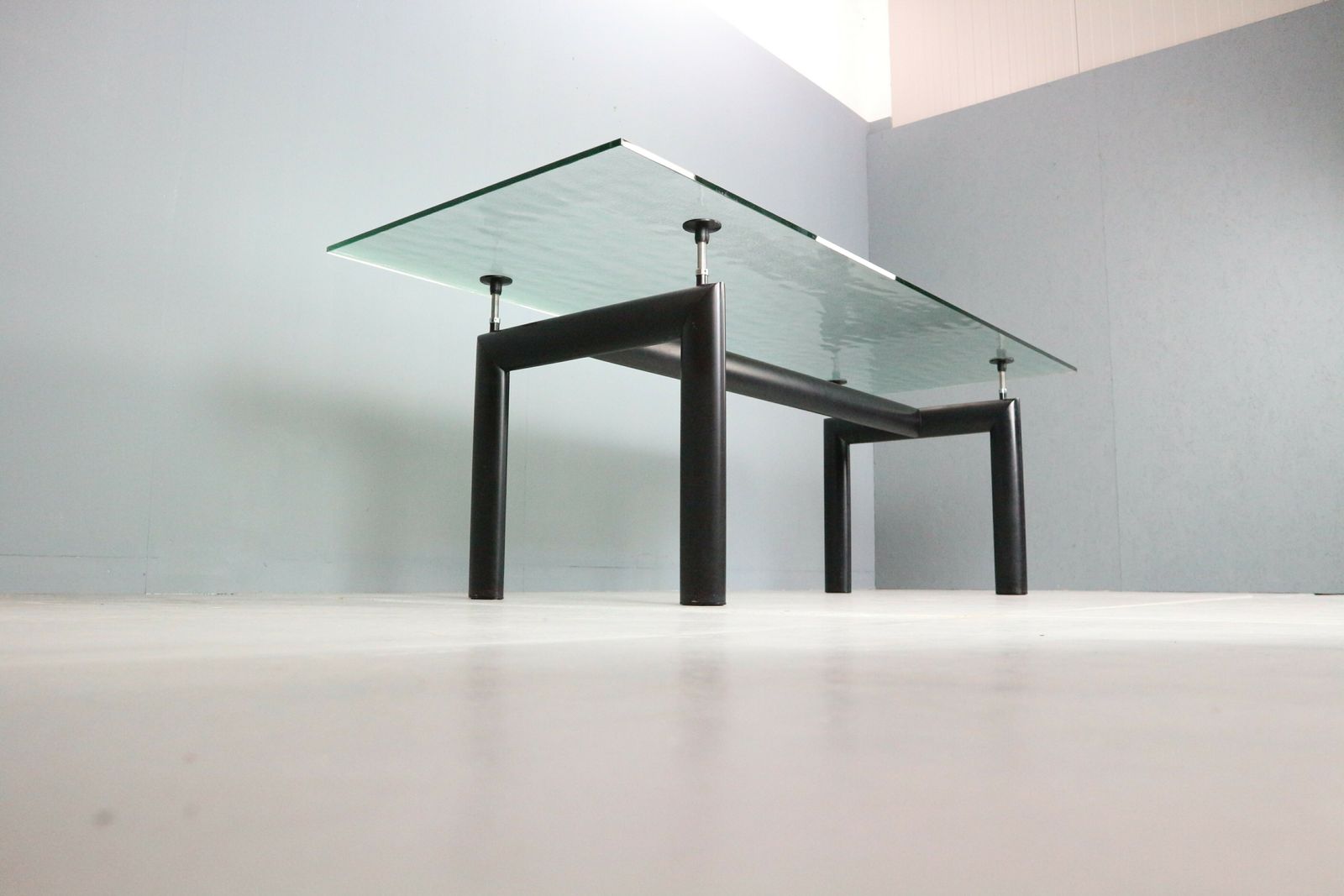 Le Corbusier Glass Dinning Table ‘Lc6’ For Cassina, 1970s Italy photo 3362.0