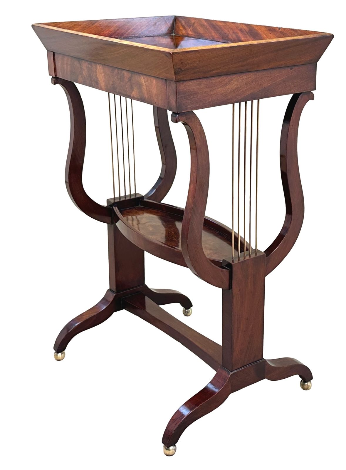 Early 19th Century Mahogany Tricoteuse Occasional Table (France, Circa 1820) photo Furniture