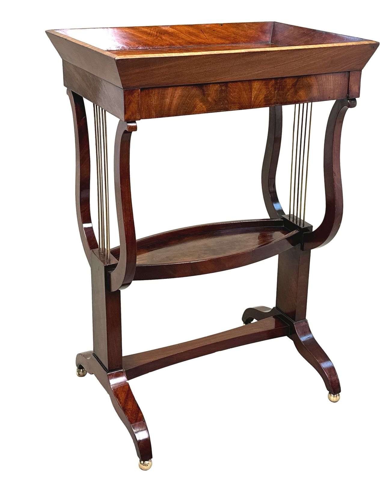Early 19th Century Mahogany Tricoteuse Occasional Table (France, Circa 1820) photo 2500.0