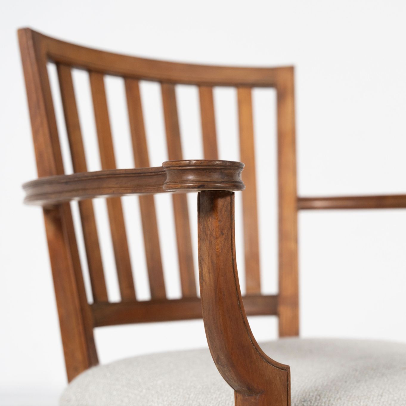 Pair Of Wooden And Fabric Armchairs, 1960s – New Upholstery photo buy