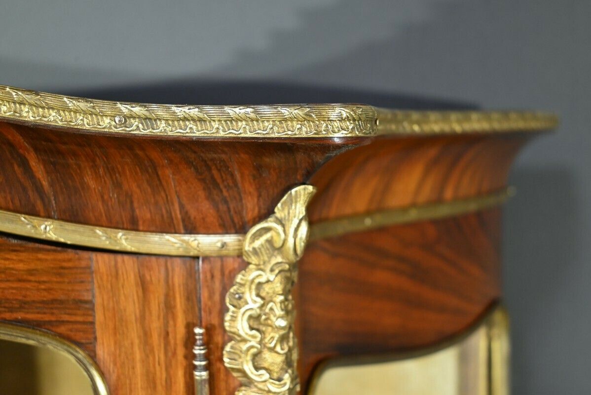 photo for sale Rosewood Showcase Furniture, Napoleon III Period, Louis XV/Louis XVI Style – Mid 19th Century