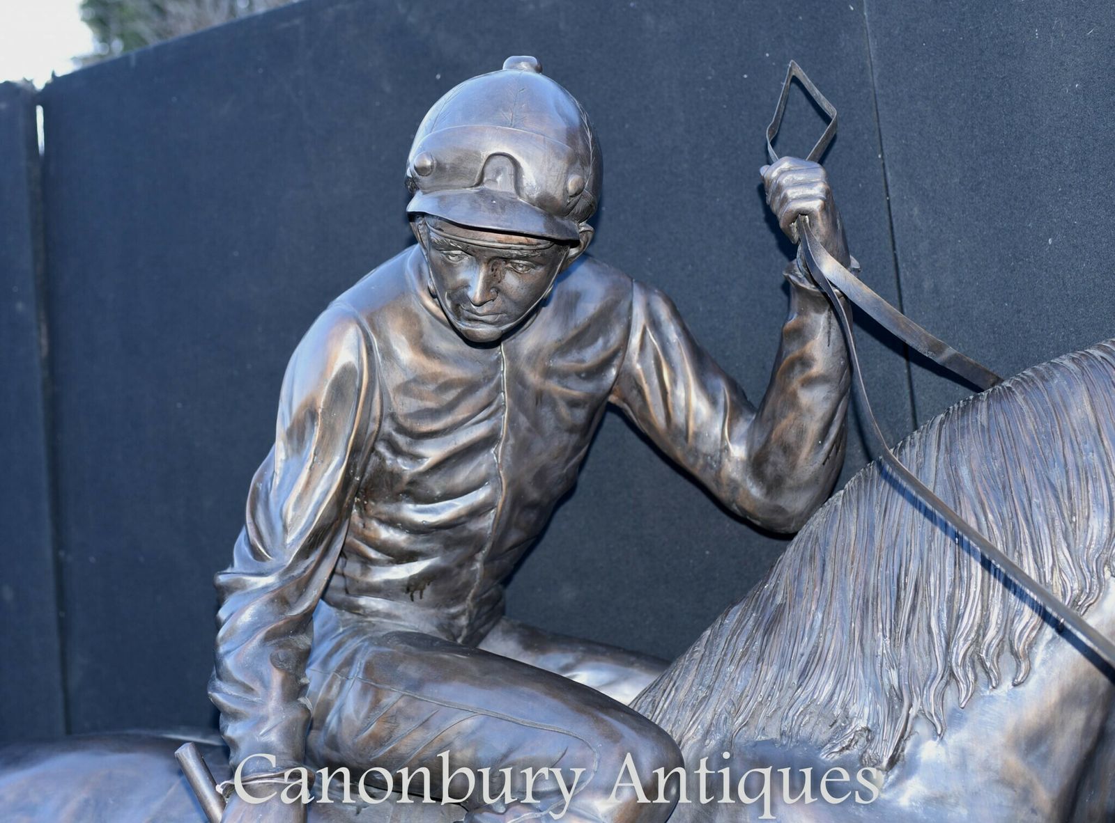 Lifesize French Bronze Horse And Jockey Statue By Bonheur photo 14500.0