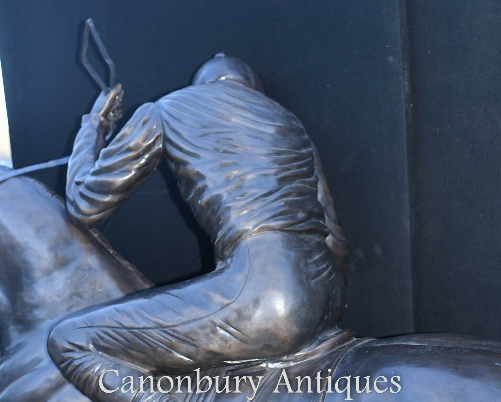 photo buy Lifesize French Bronze Horse And Jockey Statue By Bonheur