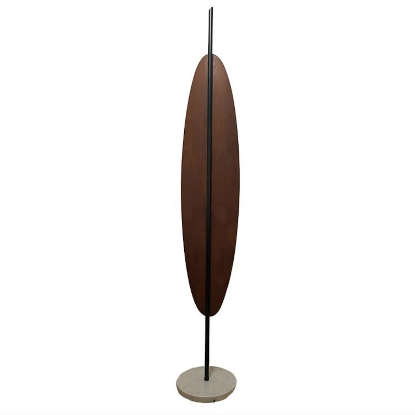 Totem Floor Lamp By Goffredo Reggiani, Wood, Marble And Opaline, Italy, 1970s photo furniture