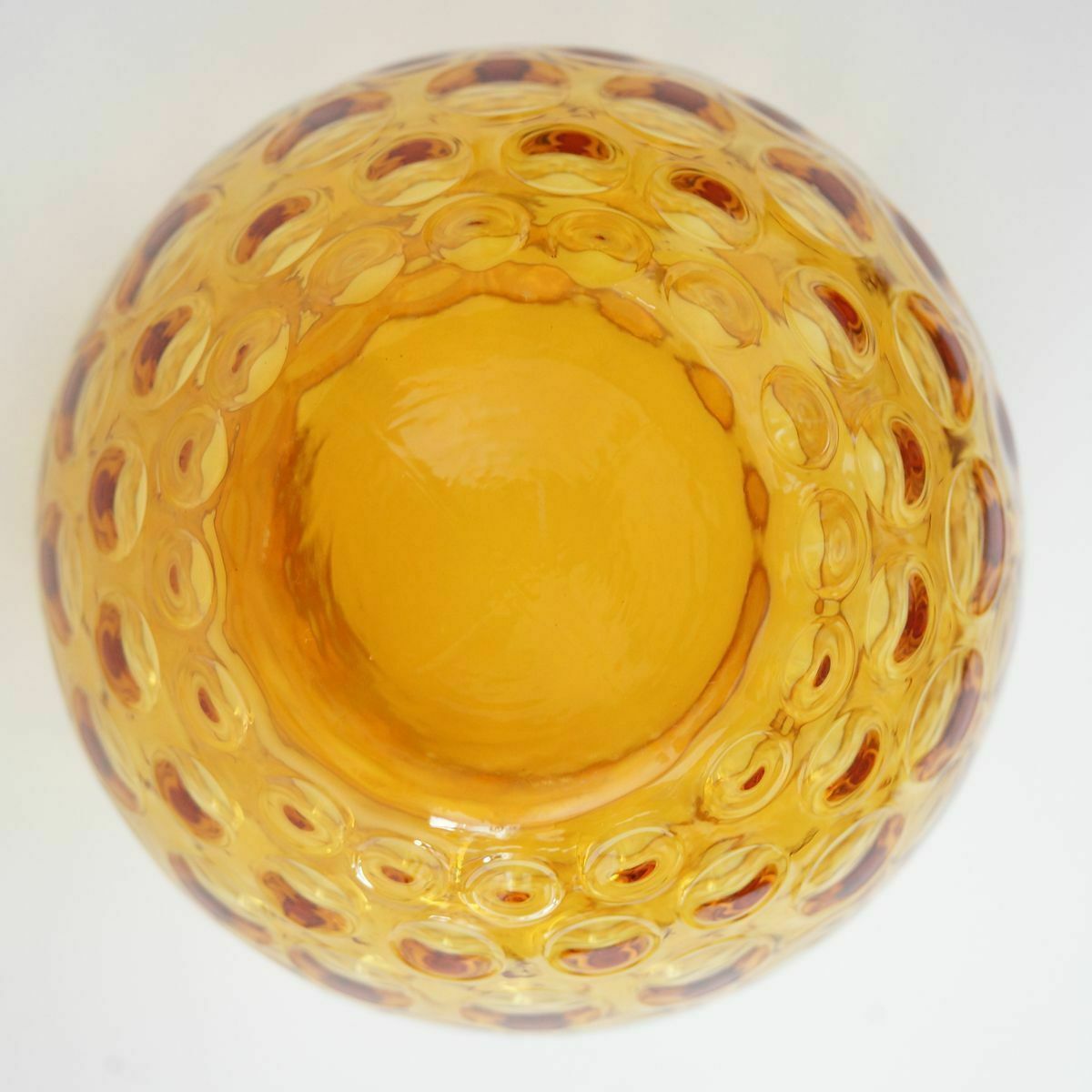 145.0 Amber Czechoslovakian Glass Vases From Egermann, 1990s photo