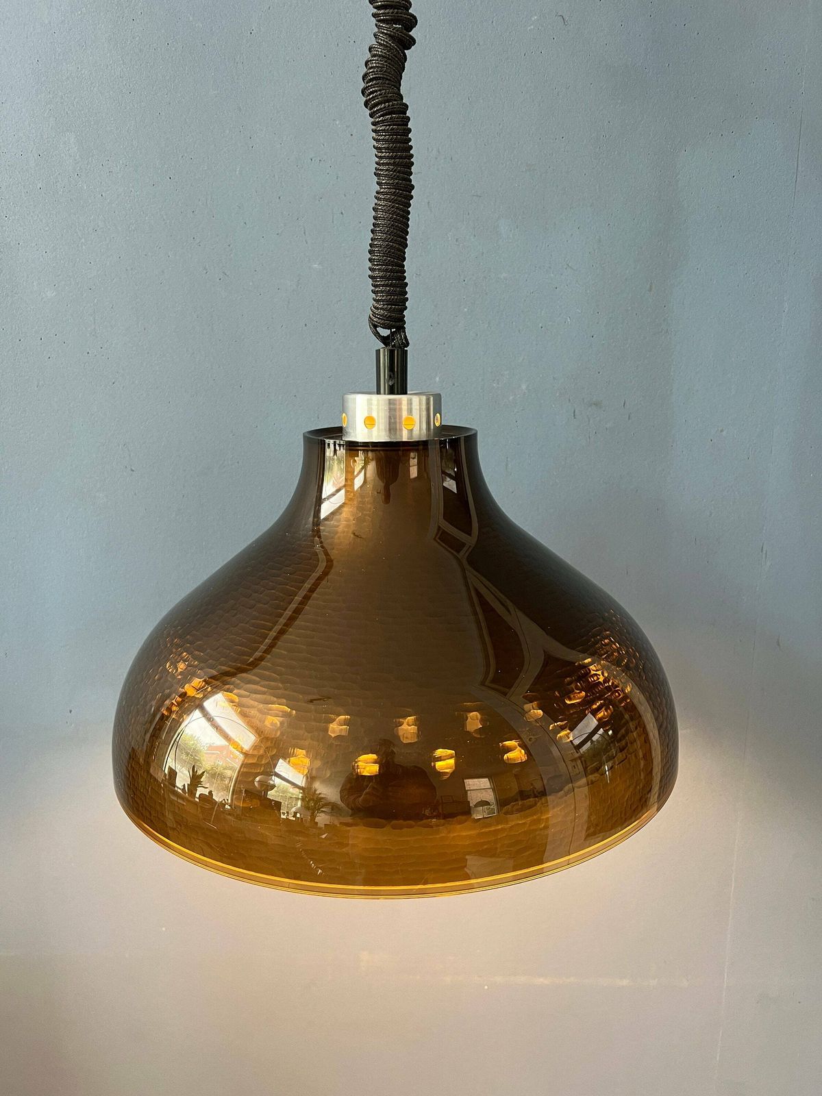 Hanglamp Van Gerookt Acrylglas – Mid Century Space Age Ufo Stijl photo furniture