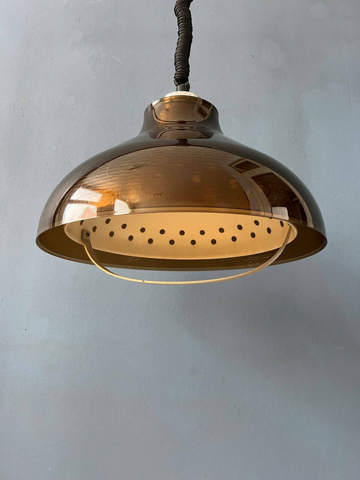 photo furniture Hanglamp Van Gerookt Acrylglas – Mid Century Space Age Ufo Stijl