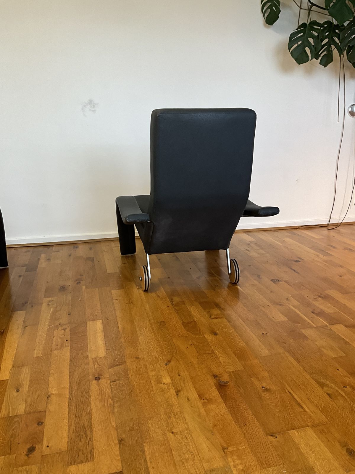 Two Dark Grey, Late 80's, Early 90's Armchairs. Peter Maly Style. photo 350.0