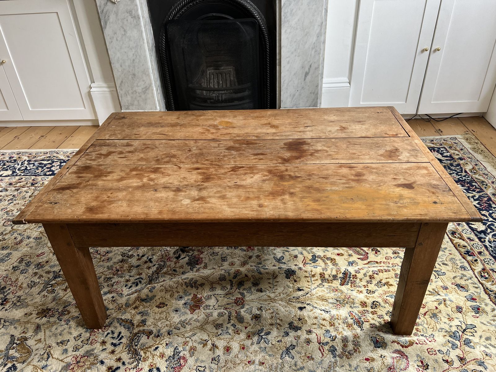 19th Century French Cherry Wood Coffee Table photo Furniture