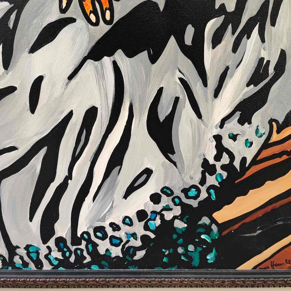 Acrylic Painting On Canvas On Canvas Max Hamlet, Innocent Tenth Sail" Annp 1987 Tribute To Francis Bacon photo Art