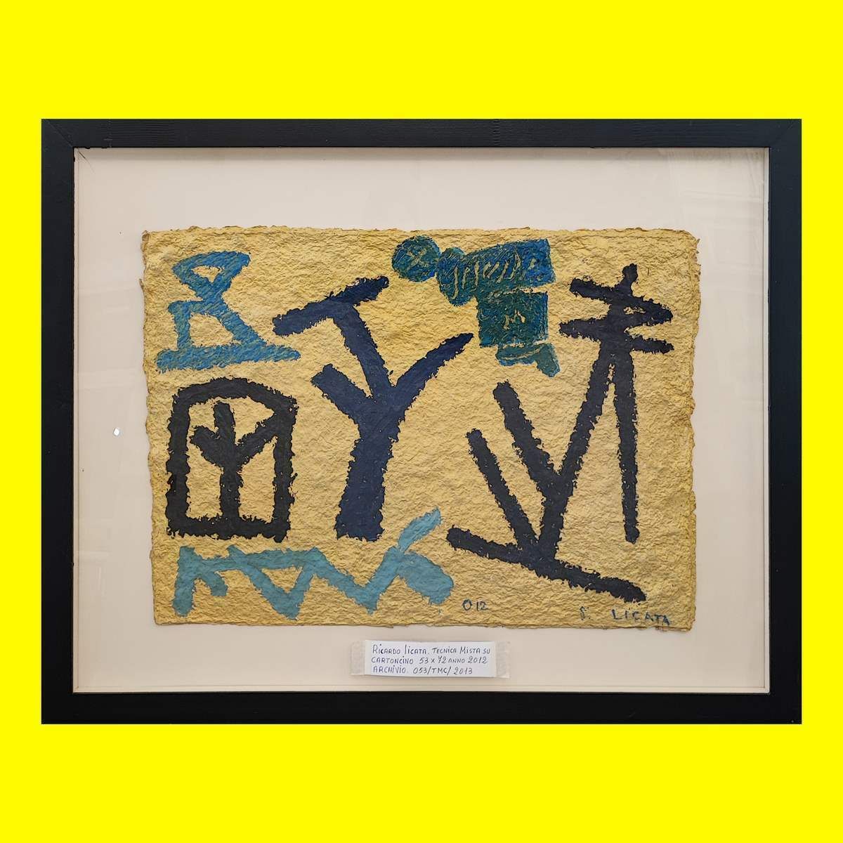 Work By Riccardo Licata Mixed Media On Cardboard 2012