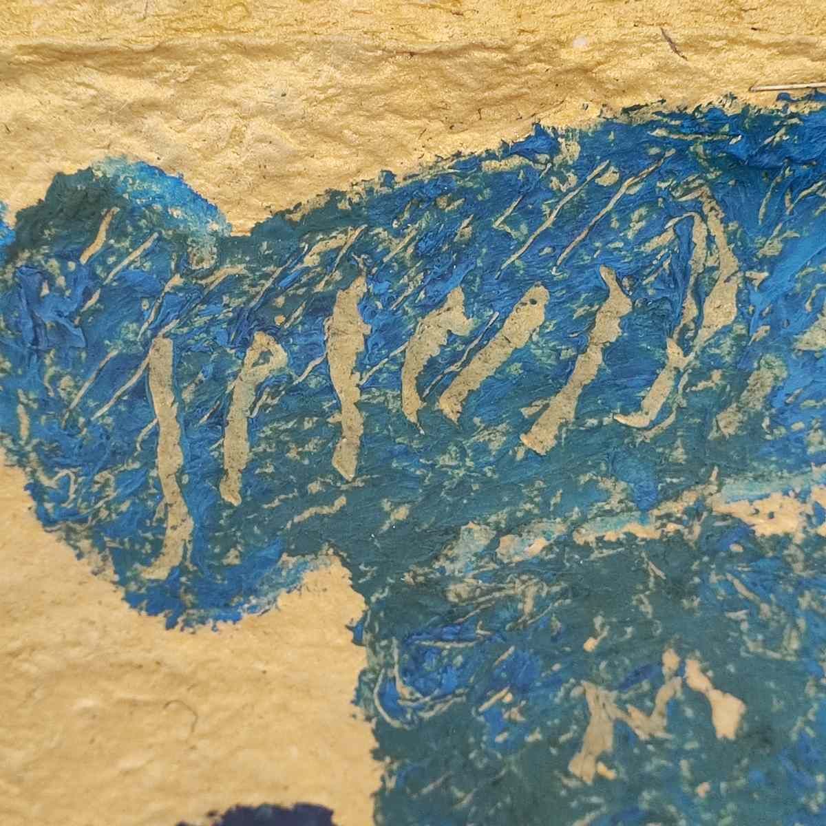 Work By Riccardo Licata Mixed Media On Cardboard 2012 photo vinterior