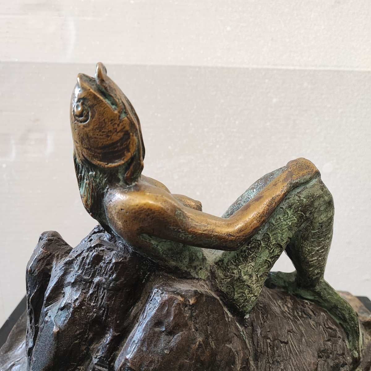 photo for sale Patinated Bronze Sculpture Max Hamlet, The Song Of The Sirens Year 1992