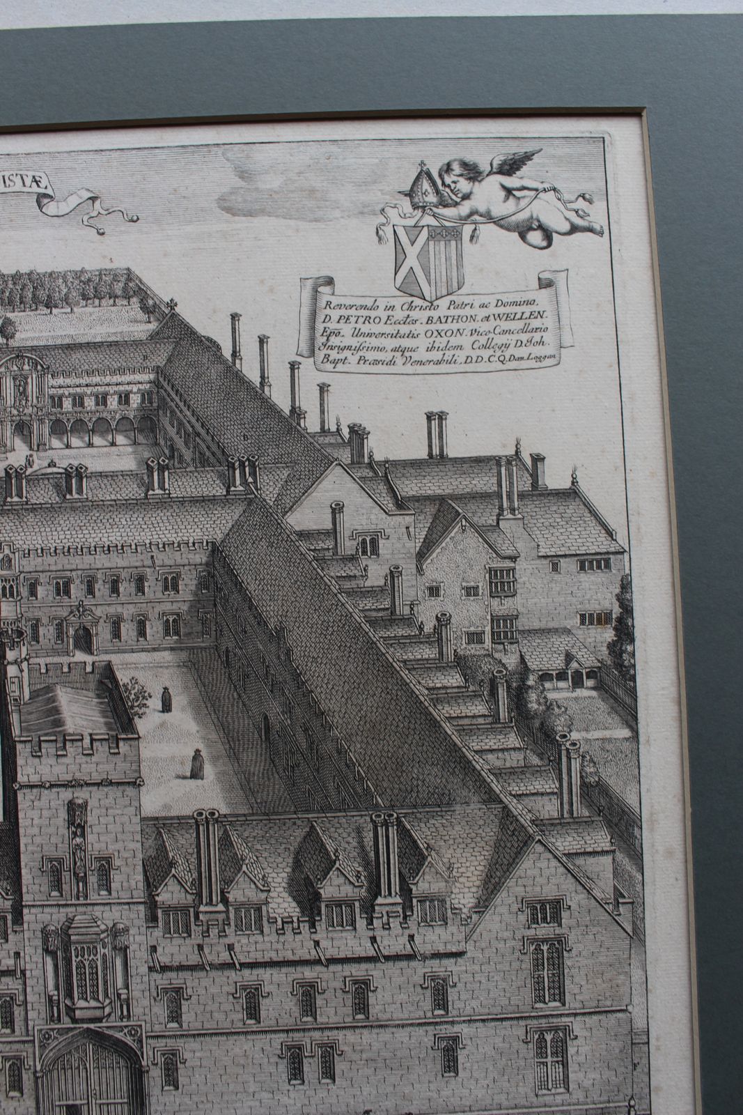 St John's College, Oxford 1675 Engraving By David Loggan photo Art