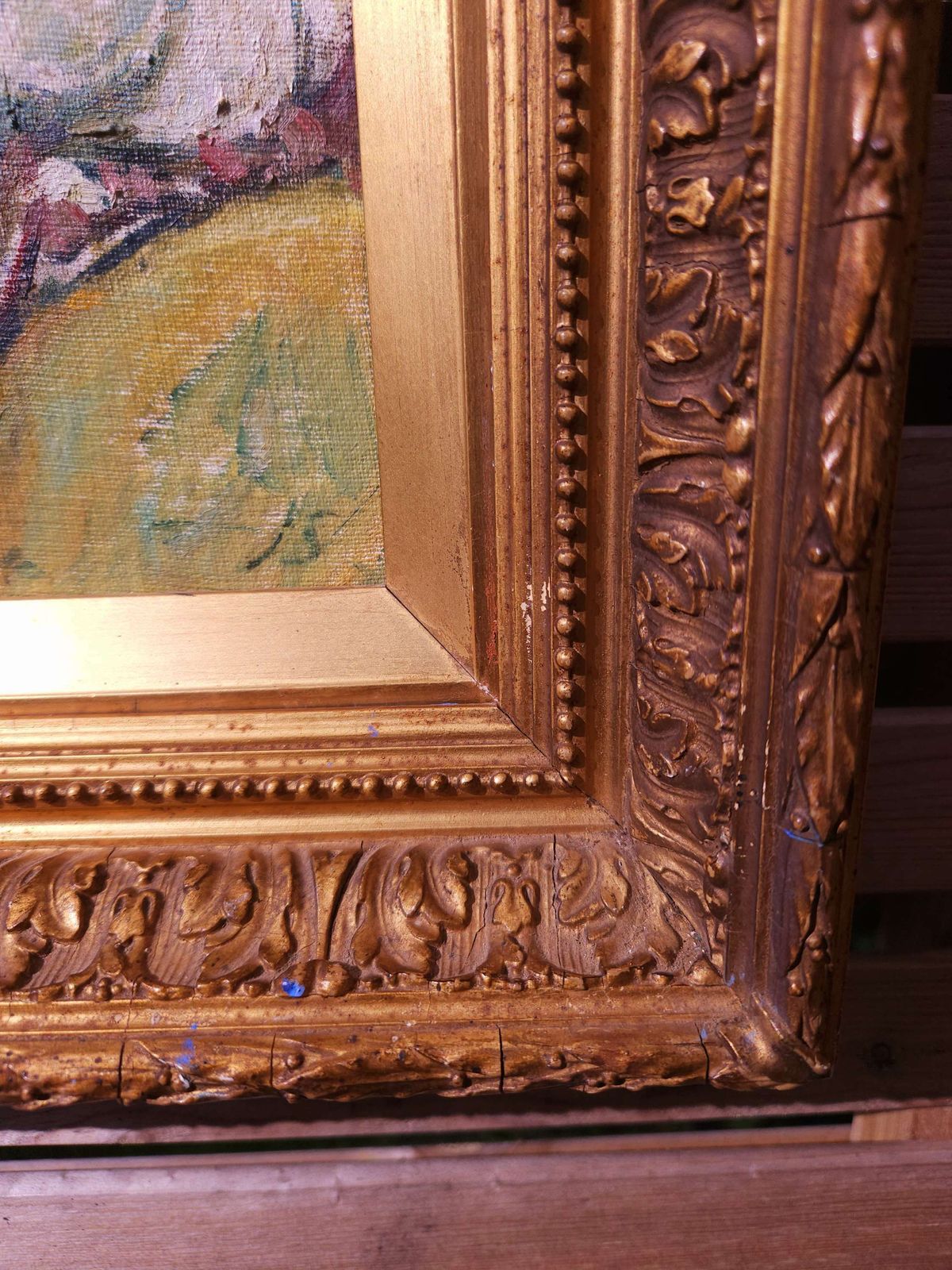 Oil Painting On Board In Victorian Frame By Suffolk Artist John Sergeant B.1933 photo vintage