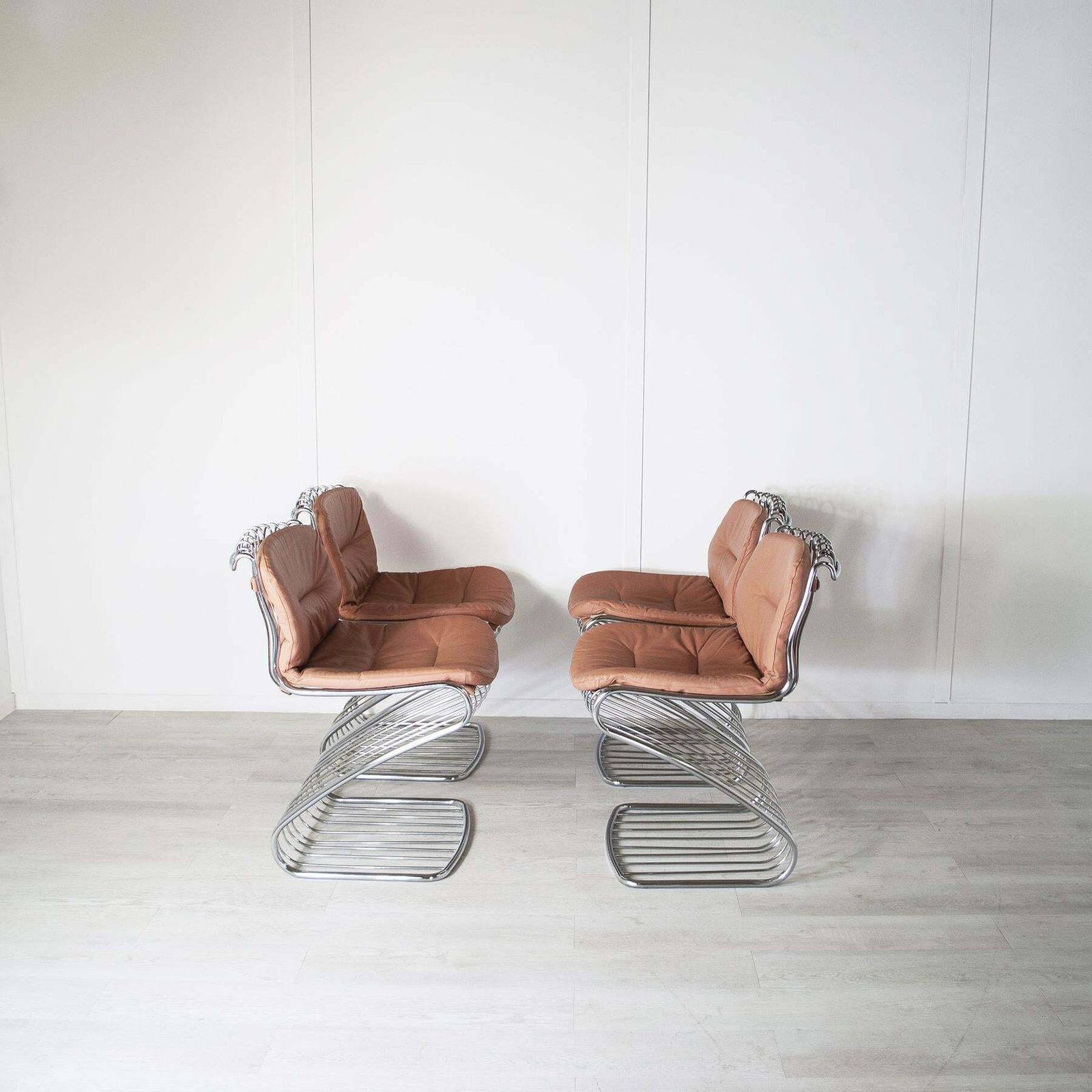 Gastone Rinaldi Set Of 4 Chairs For Rima 1970s photo furniture