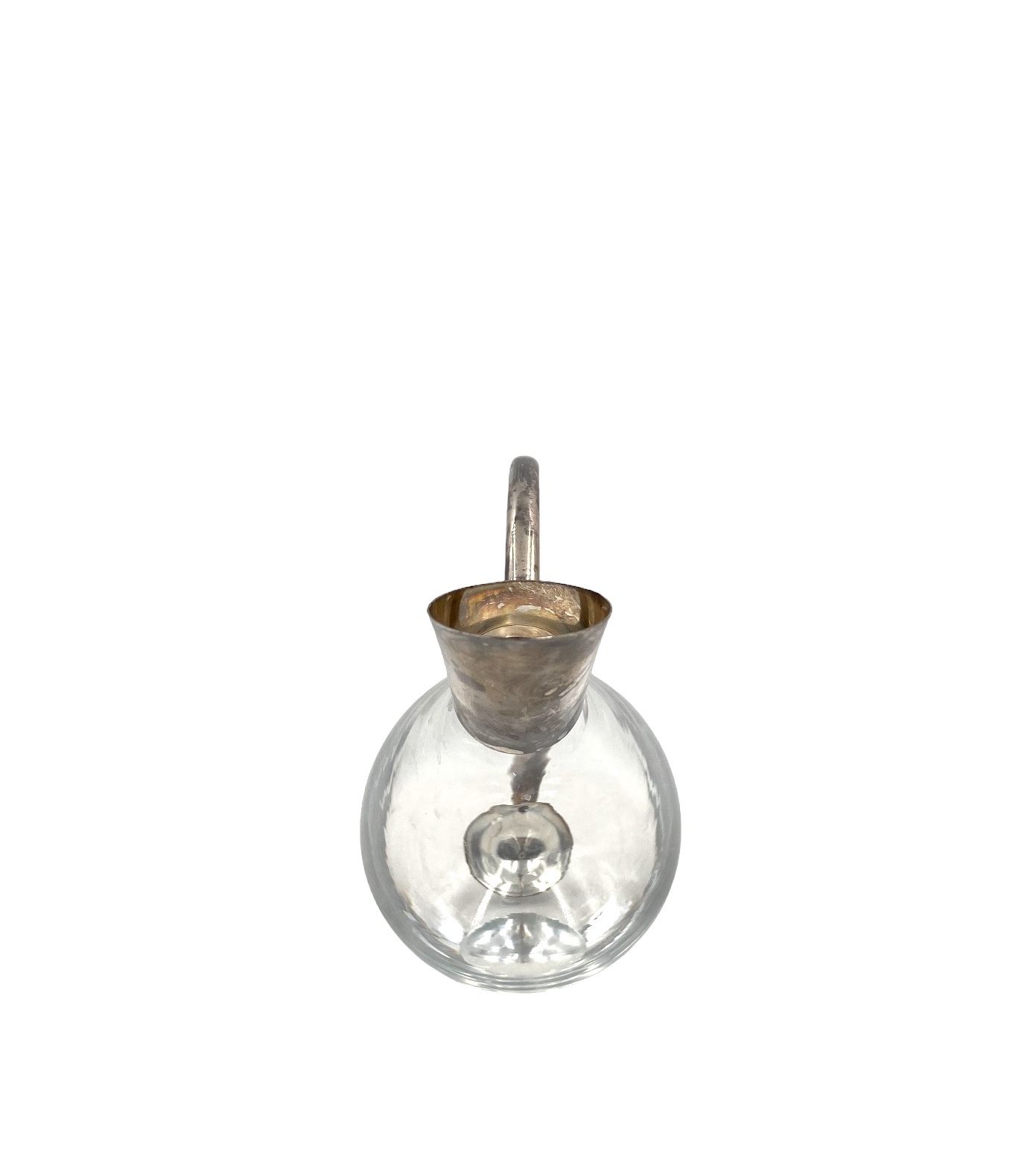 Hollywood Regency Silver Decanter, Masini Florence Italy 1980s photo furniture