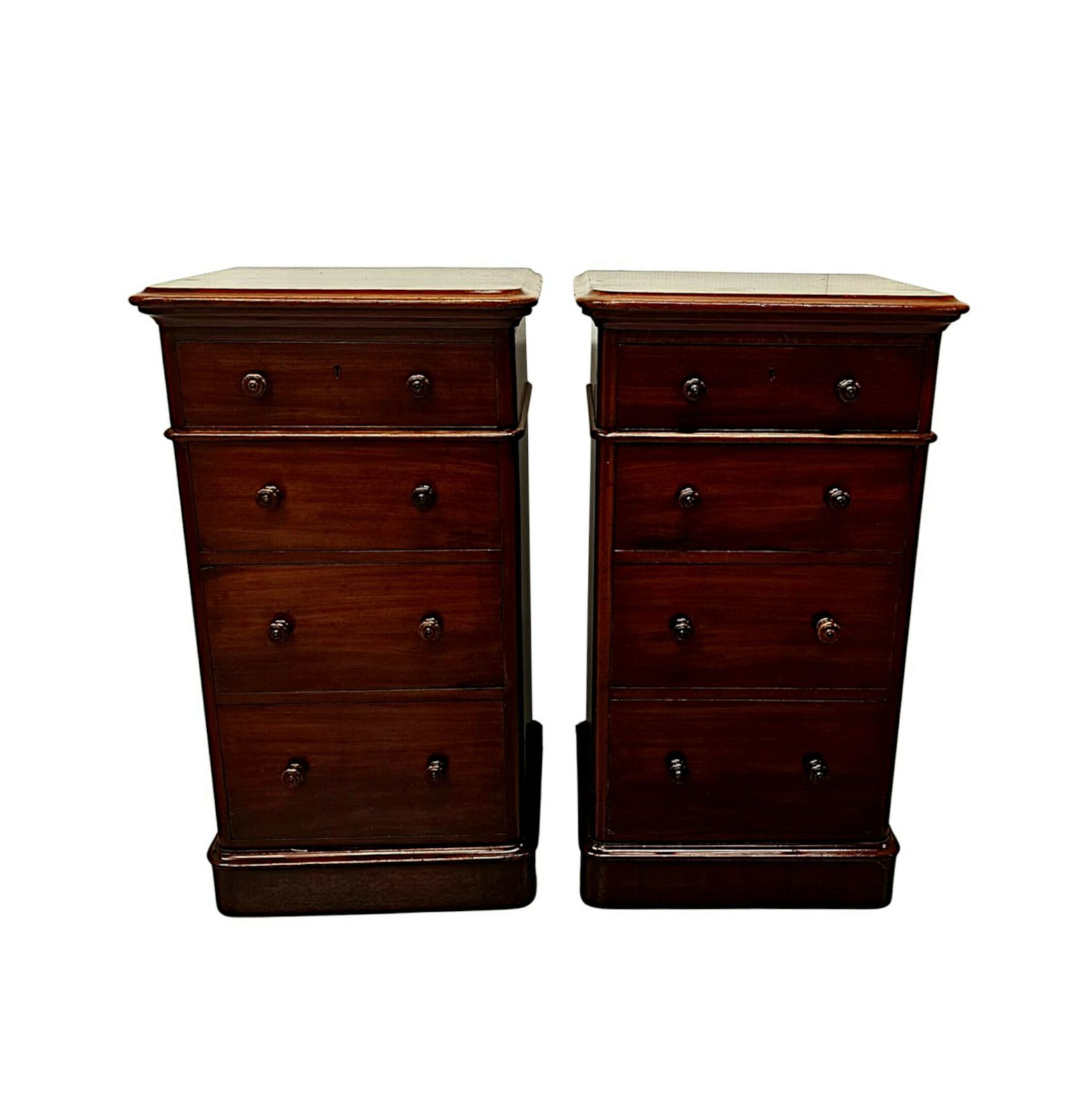 A Fabulous Pair Of 19th Century Bedside Chests