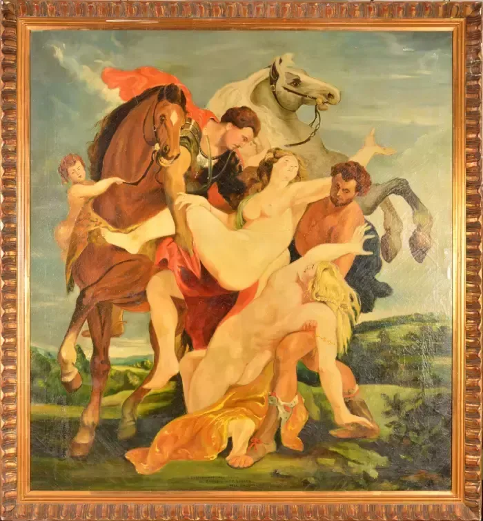Copy Of Paul Rubens   Abduction Of The Daughters Of Leucippus photo Art