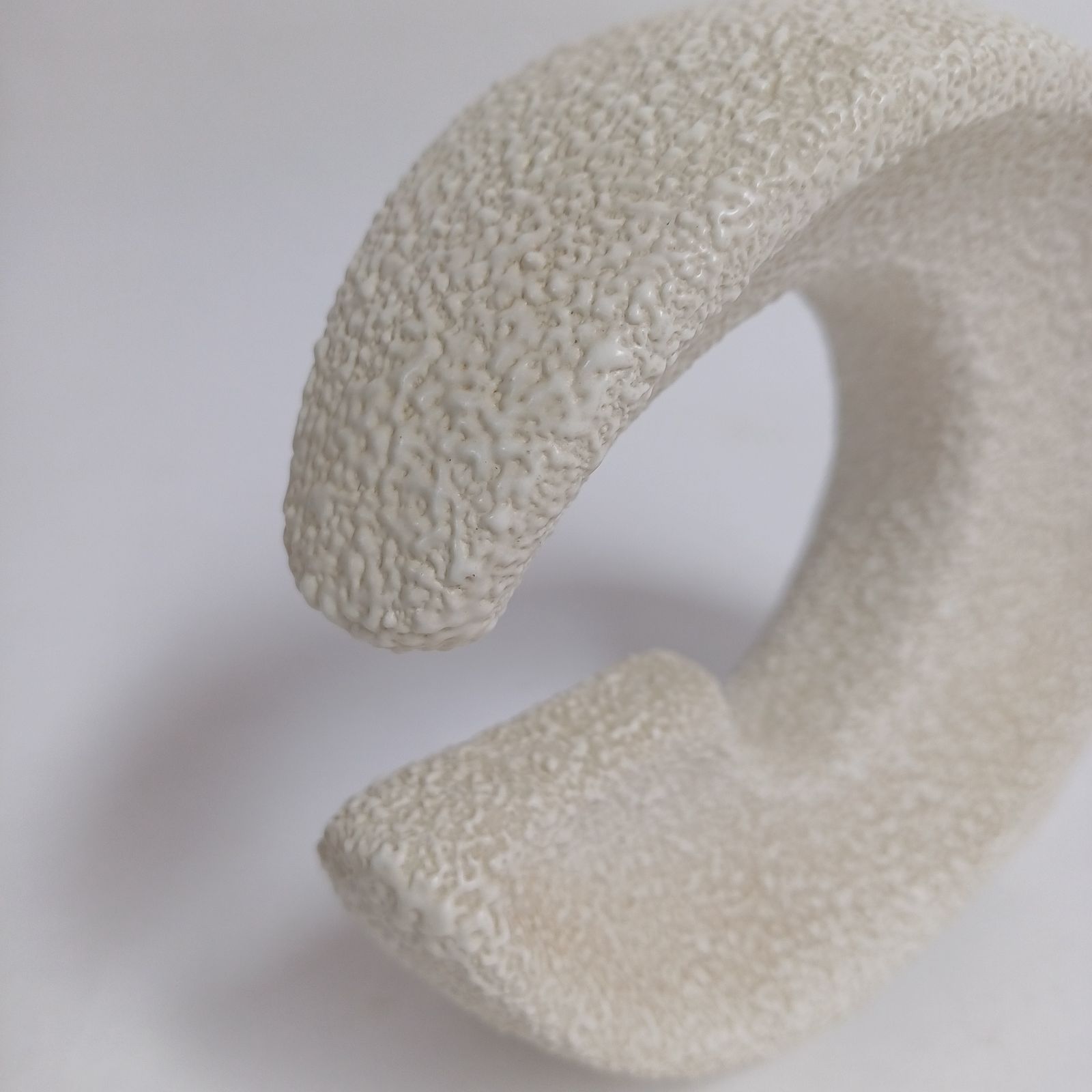 Roberto Rigon For Bertoncello Whitetextured Vase, Italy, 1960s photo vinterior