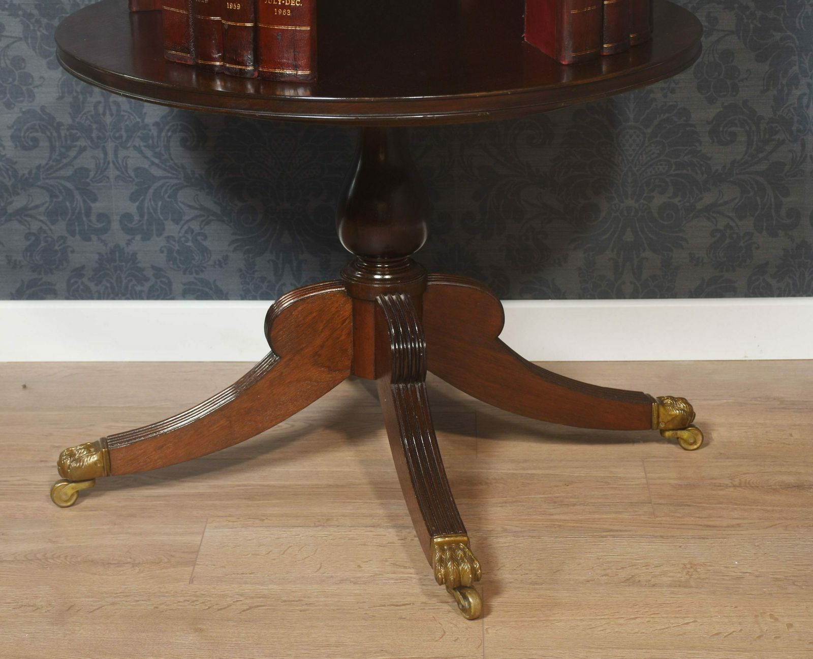 Regency Style Mahogany Revolving Bookcase photo for sale