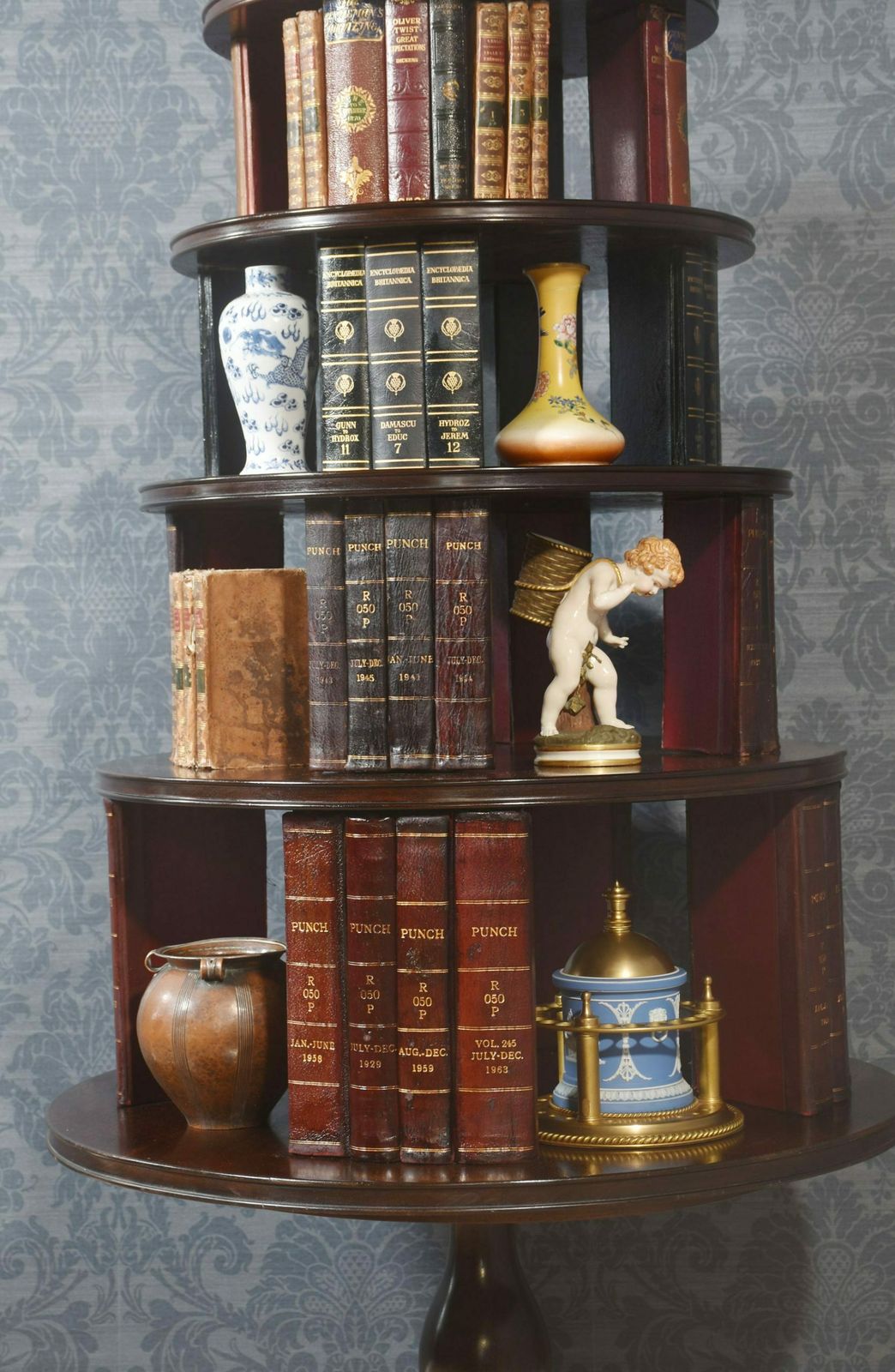 Regency Style Mahogany Revolving Bookcase photo Furniture
