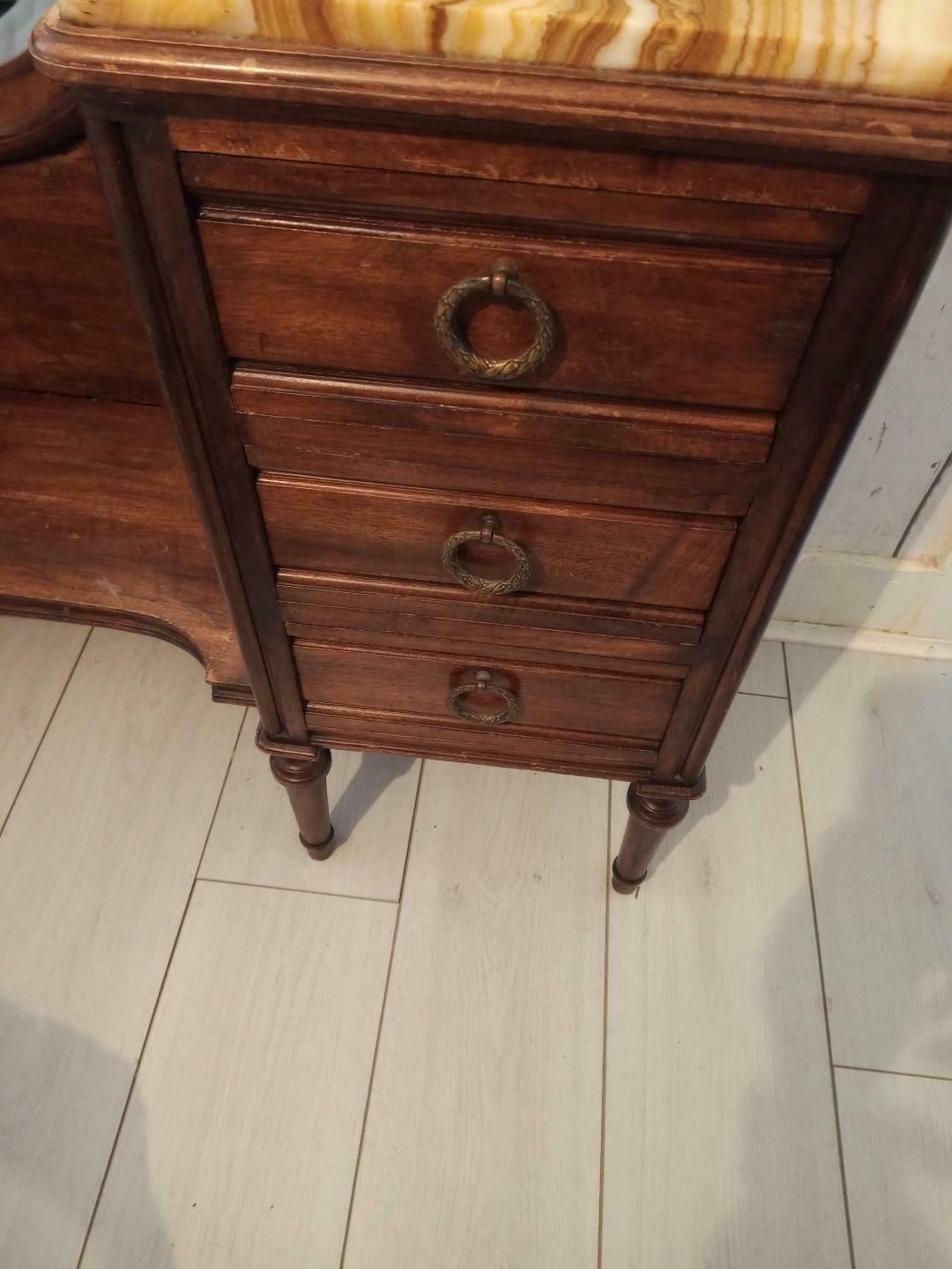 Victorian French Walnut Dressing Table photo Furniture