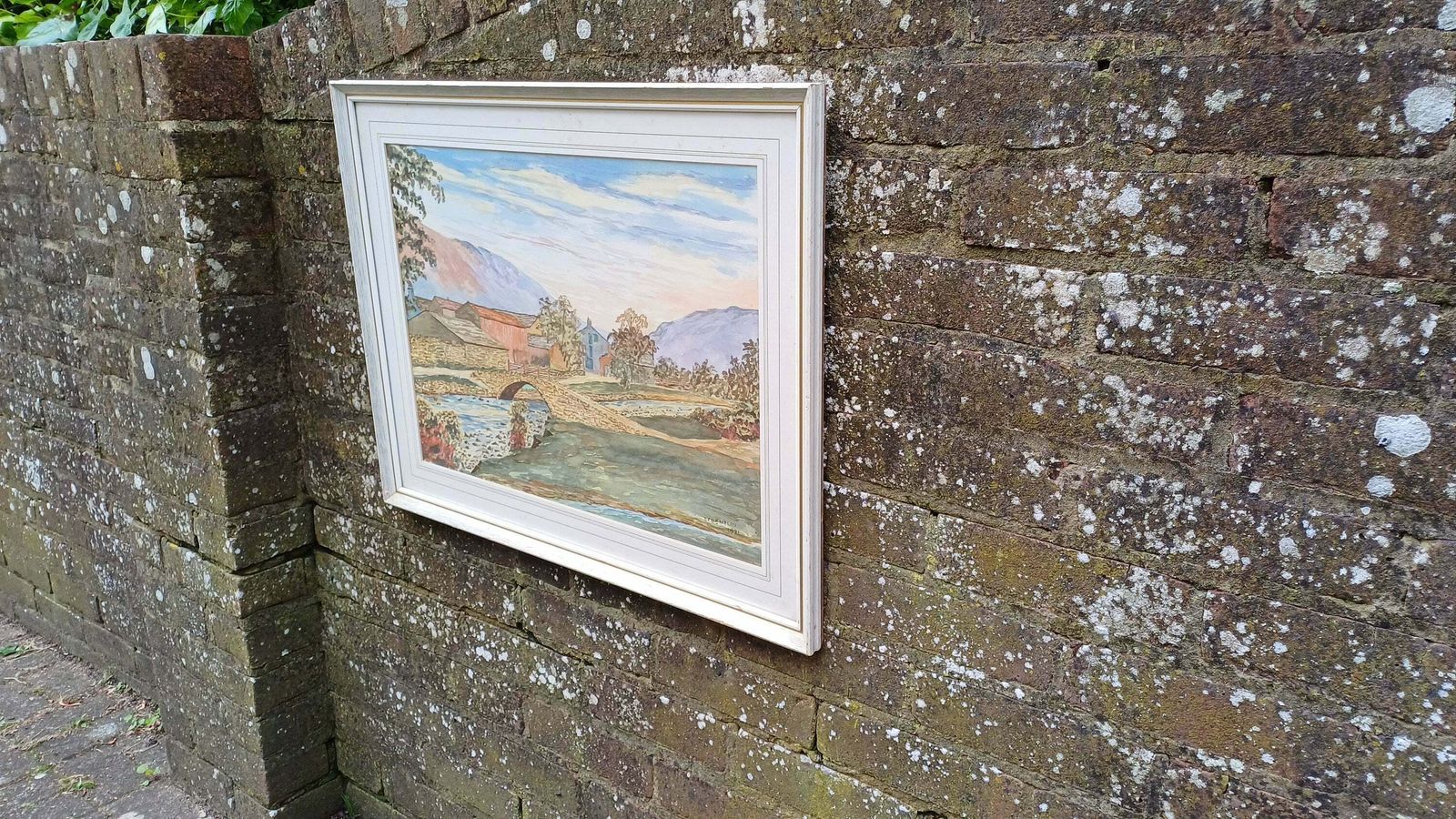 photo furniture Huge Original 1981 Watercolour Landscape Of Wastdale Head Lake District. David C Bentley.
