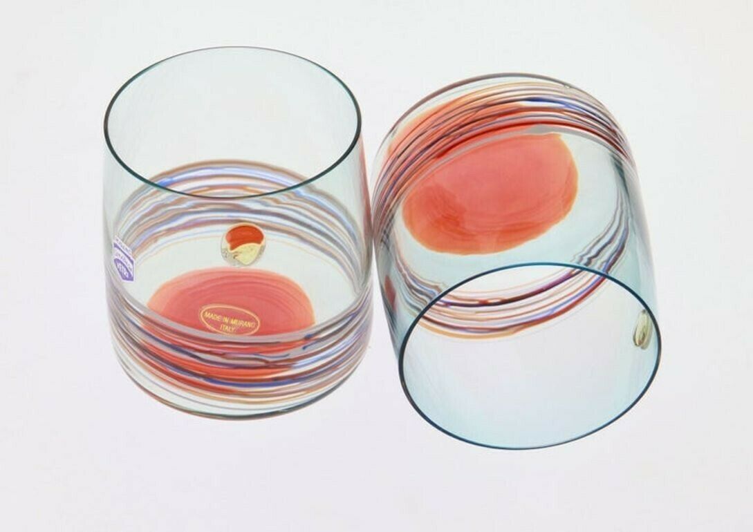 photo buy Set Of 10 Murano Tumblers, Cenedese Sfumato 1960, Young Collection, Masterpieces