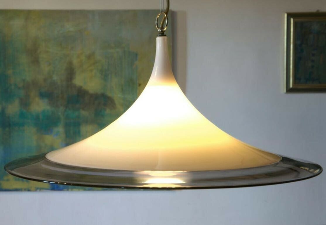 photo furniture Lino Tagliapietra For Effetre, Magia, Opaline Cased Amber, Filigrana Incalmo