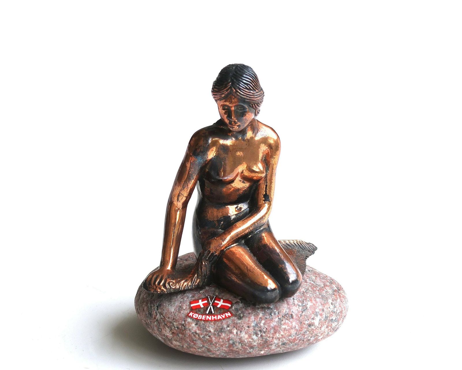 The Little Mermaid Figurine From Copenhagen, 1960s / Denmark, Paperweight, Fairy Tale By Hans Christian Andersen, Love Lovers Sculpture
