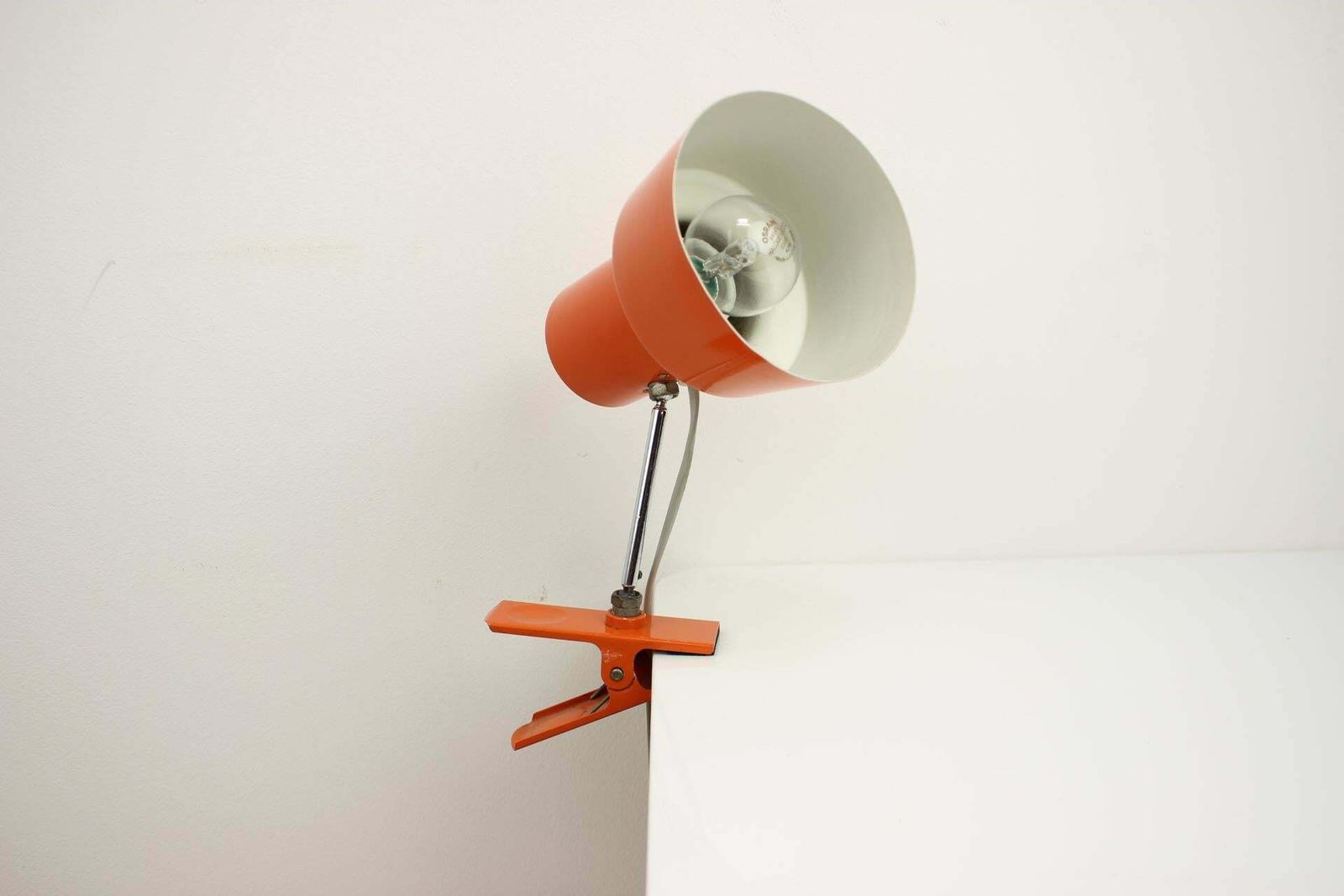 Table Lamp With A Clip Designed By Hurka For Napako, 1960's, Czechoslovakia photo vinterior