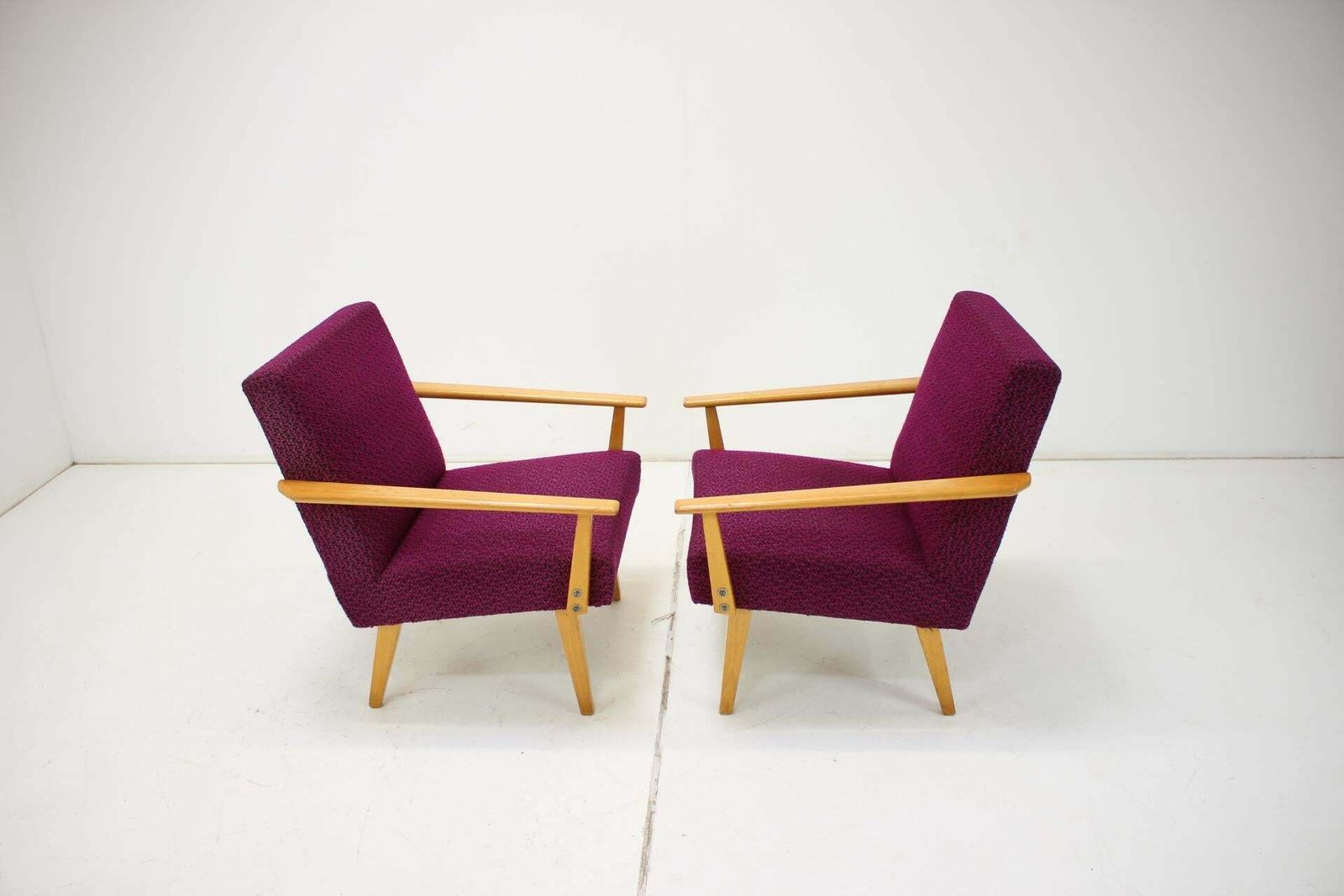 1960s Pair Of Armchairs, Czechoslovakia photo buy