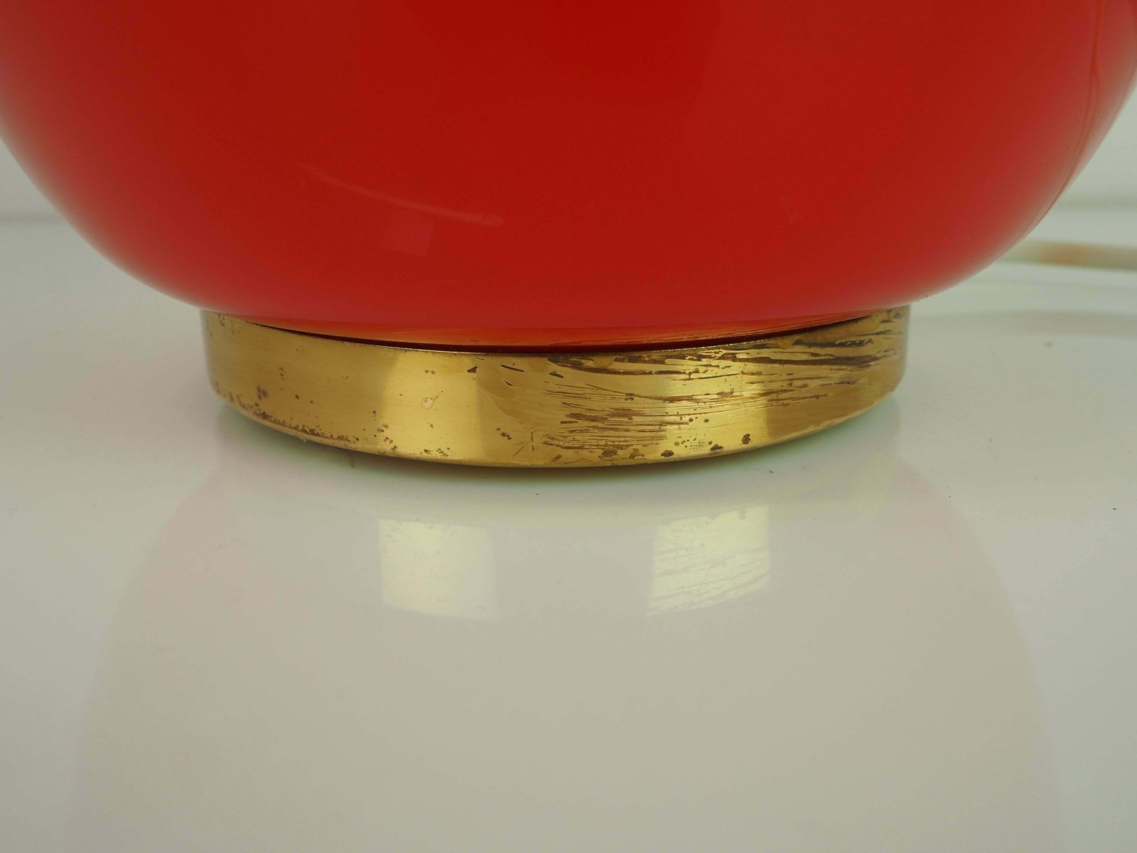All Glass Table Lamp By Valasske Mezirici, 1960s, Czechoslovakia photo Lighting
