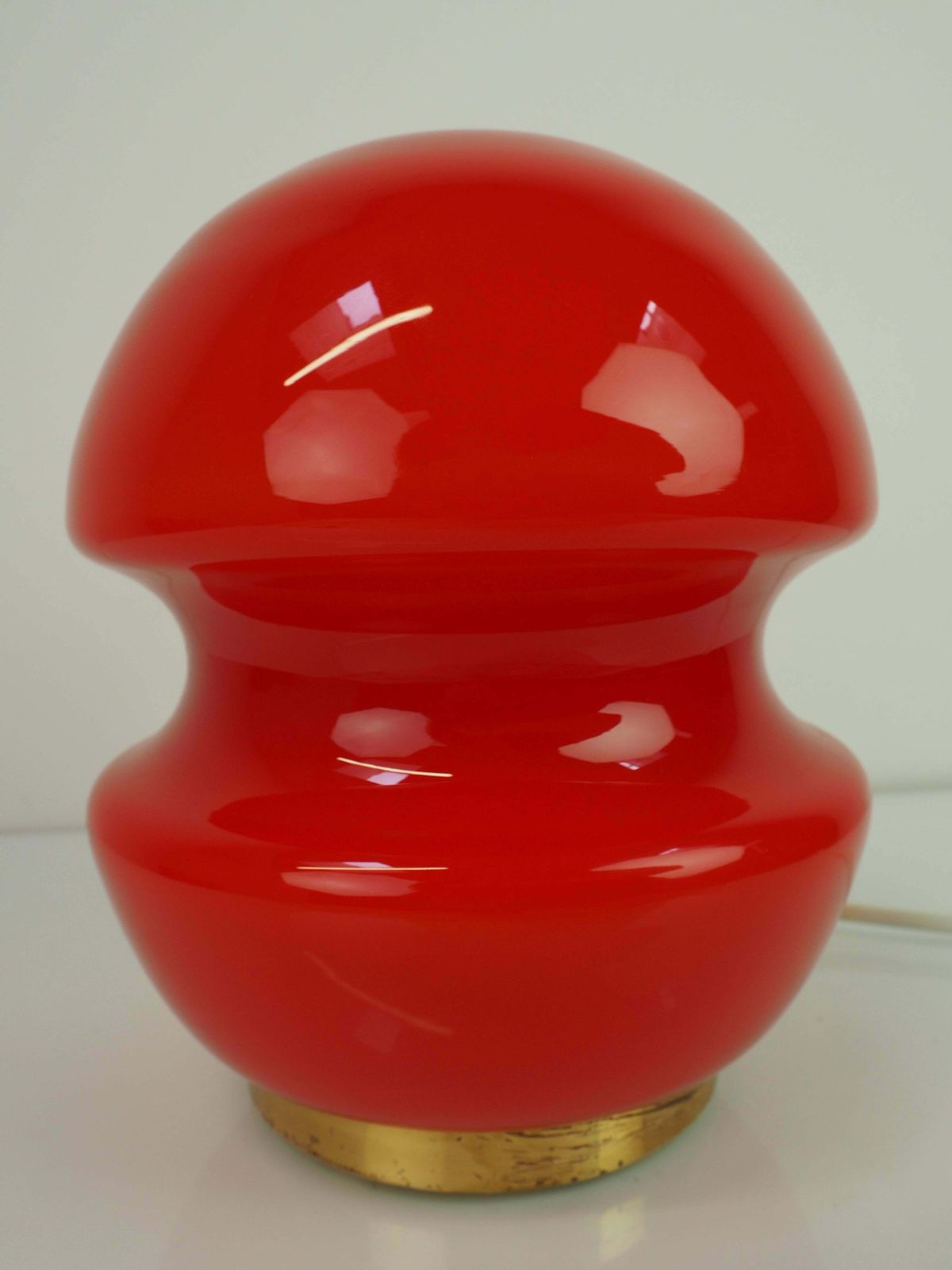 All Glass Table Lamp By Valasske Mezirici, 1960s, Czechoslovakia photo vinterior