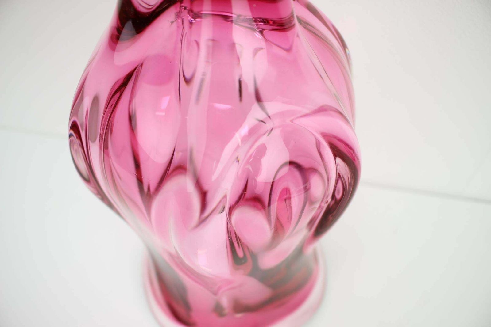 Art Glass Vase By Josef Hospodka For Chribska Glassworks, 1960's photo for sale