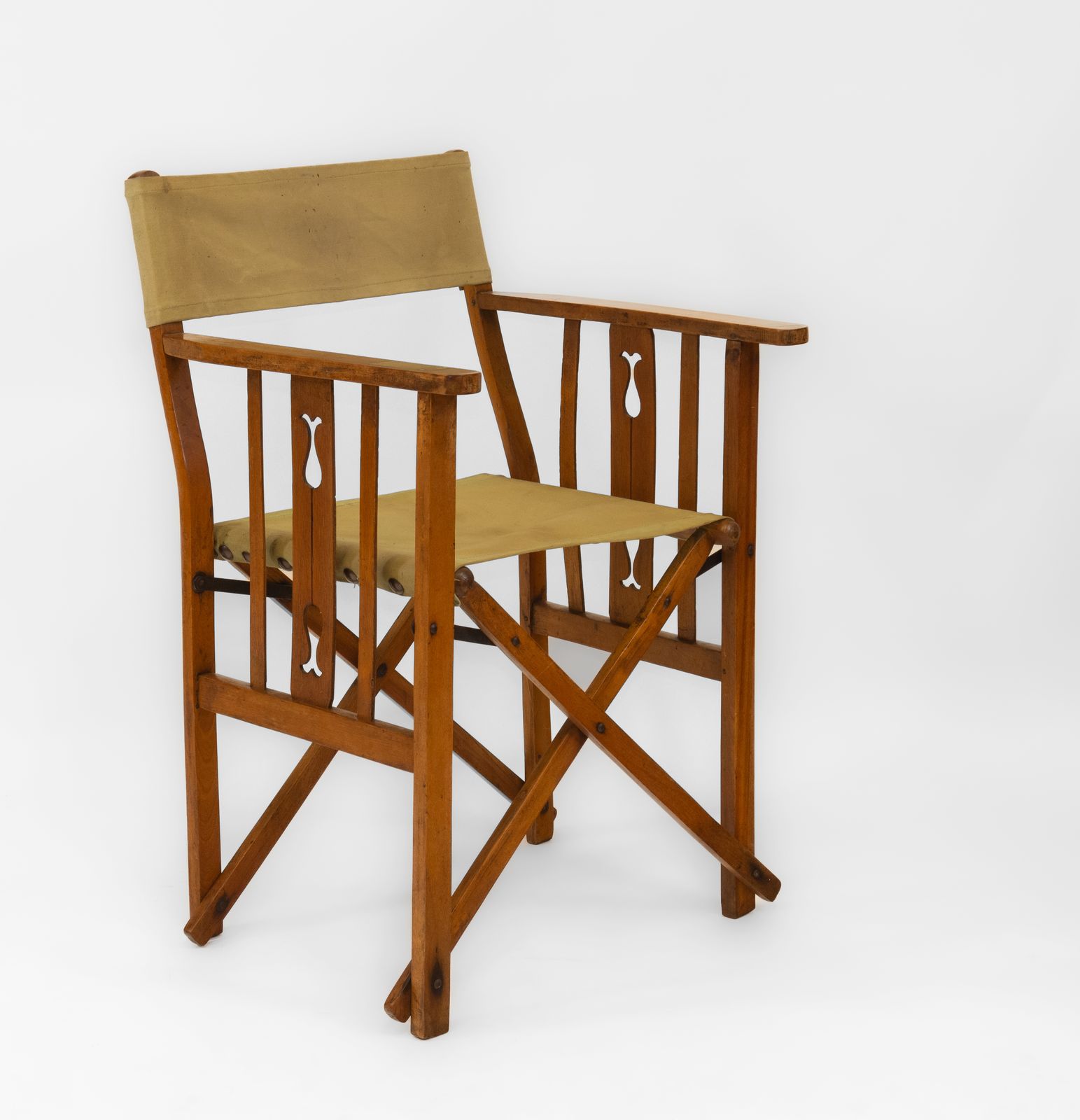 Antique Folding Chair Royal Military Interest Smith's Lawn Windsor 1915 Silver Plaque photo Furniture